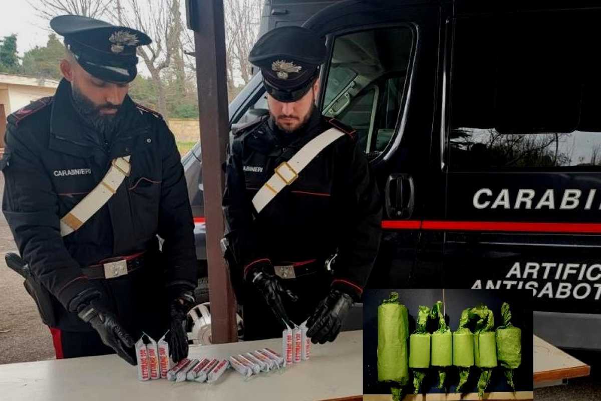 Carabinieri sequestro Botti Capodanno